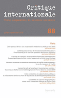 Critique Internationale, no 88